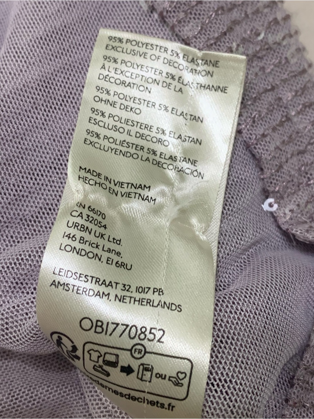 Anthropologie Lavender Sequin Mock-Neck Tank - Picture 10 of 11